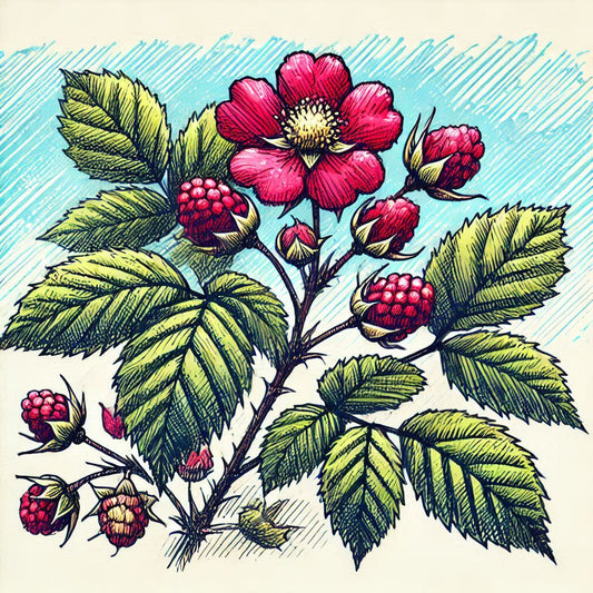 Common Red Raspberry - Rubus idaeus